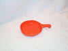 Orange ceramic spoon rest