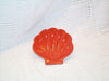 Orange ceramic soap dish