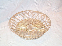 Silver colored metal basket